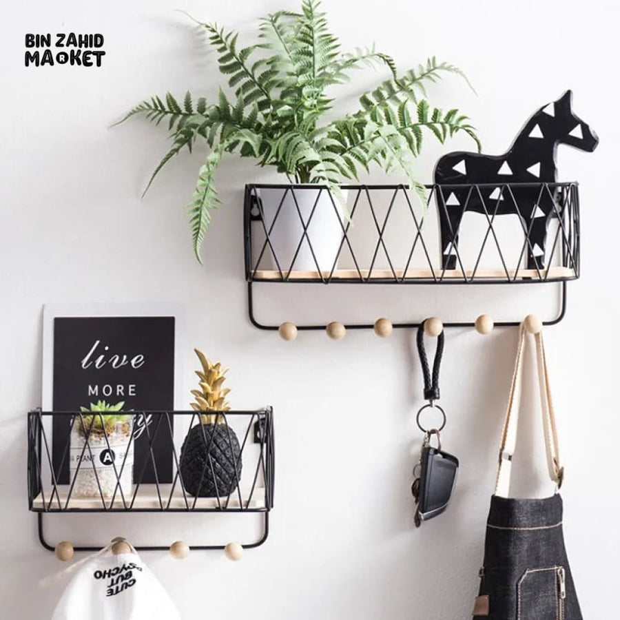CRISS-CROSS WALL UTILITY SHELF