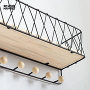 CRISS-CROSS WALL UTILITY SHELF