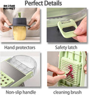 VEGETABLE CHOPPER & SLICER WITH DRAINING BASKET – ASSORTED COLORS