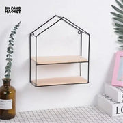WALL MOUNTED HOME SHAPED SHELF